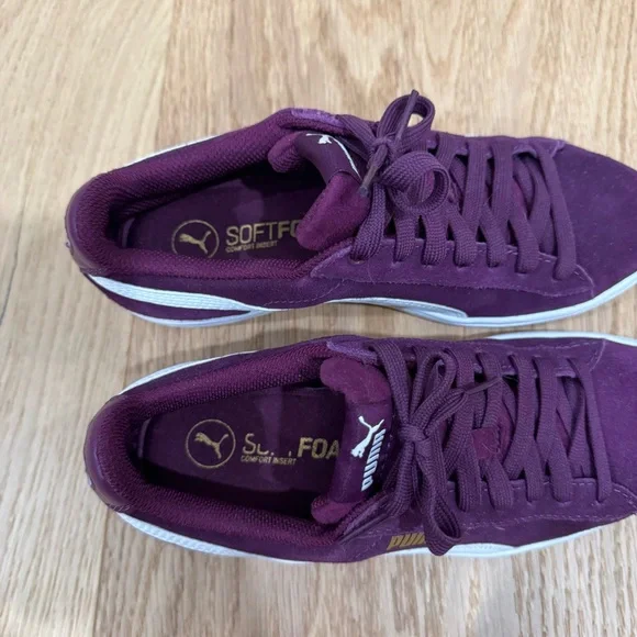 Puma Vikky Sneakers dark purple Sz 7 almost new - Picture 7 of 10